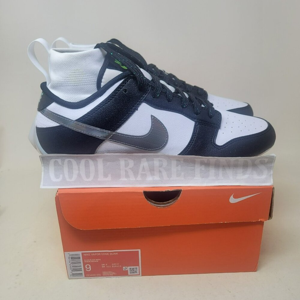 Nike Dunk Low Vapor Edge Panda Black Football Cleat Mens Size 9 BNIB DZ4890-001 - Picture 11 of 11